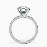 Platinum Emily Eternity Lab Diamond Ring side right image one