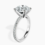 Platinum Emily Eternity Lab Diamond Ring standing product image one