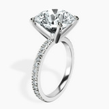 Platinum Emily Eternity Lab Diamond Ring standing product image one
