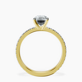 10kt Yellow Gold Emily Eternity Lab Diamond Ring side right image one