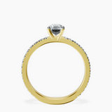 14kt Yellow Gold Emily Eternity Lab Diamond Ring side right image one