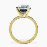 10kt Yellow Gold Emily Eternity Lab Diamond Ring side right image one