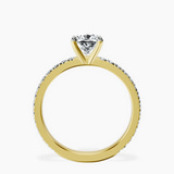 10kt Yellow Gold Emily Eternity Lab Diamond Ring side right image one