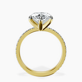 10kt Yellow Gold Emily Eternity Lab Diamond Ring side right image one