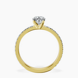 10kt Yellow Gold Emily Eternity Lab Diamond Ring side right image one