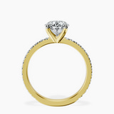 10kt Yellow Gold Emily Eternity Lab Diamond Ring side right image one
