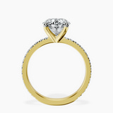 10kt Yellow Gold Emily Eternity Lab Diamond Ring side right image one