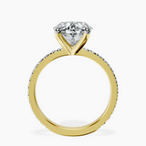 18kt Yellow Gold Emily Eternity Lab Diamond Ring side right image one