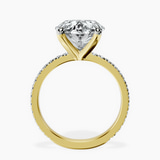 10kt Yellow Gold Emily Eternity Lab Diamond Ring side right image one