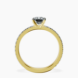 10kt Yellow Gold Emily Eternity Lab Diamond Ring side right image one