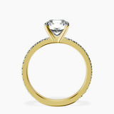 9ct Yellow Gold Emily Eternity Lab Diamond Ring side right image one