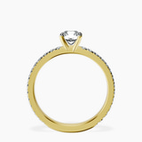 18kt Yellow Gold Emily Eternity Lab Diamond Ring side right image one