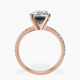 18kt Rose Gold Venetia Half Eternity Lab Diamond Ring side right image one