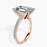 10kt Rose Gold Venetia Half Eternity Lab Diamond Ring standing product image one