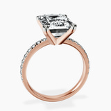10kt Rose Gold Venetia Half Eternity Lab Diamond Ring side right image one