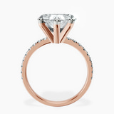 14kt Rose Gold Venetia Half Eternity Lab Diamond Ring side right image one