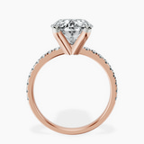 14kt Rose Gold Venetia Half Eternity Lab Diamond Ring side right image one