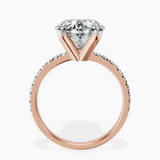 14kt Rose Gold Venetia Half Eternity Lab Diamond Ring side right image one
