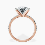 10kt Rose Gold Venetia Half Eternity Lab Diamond Ring side right image one