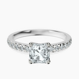 Platinum Venetia Half Eternity Lab Diamond Ring front image