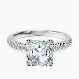 Platinum Venetia Half Eternity Lab Diamond Ring front image