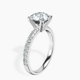 Platinum Venetia Half Eternity Lab Diamond Ring standing product image one