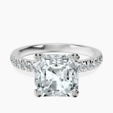 Platinum Venetia Half Eternity Lab Diamond Ring front image