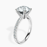 Platinum Venetia Half Eternity Lab Diamond Ring standing product image one