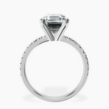 Platinum Venetia Half Eternity Lab Diamond Ring side right image one