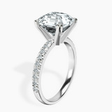 Platinum Venetia Half Eternity Lab Diamond Ring standing product image one