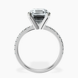 Platinum Venetia Half Eternity Lab Diamond Ring side right image one