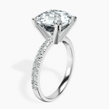 Platinum Venetia Half Eternity Lab Diamond Ring standing product image one