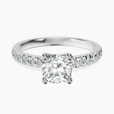 Platinum Venetia Half Eternity Lab Diamond Ring front image