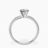 Platinum Venetia Half Eternity Lab Diamond Ring side right image one