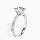 Platinum Venetia Half Eternity Lab Diamond Ring standing product image one