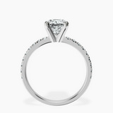 Platinum Venetia Half Eternity Lab Diamond Ring side right image one