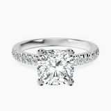 Platinum Venetia Half Eternity Lab Diamond Ring front image