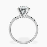 Platinum Venetia Half Eternity Lab Diamond Ring side right image one
