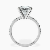 Platinum Venetia Half Eternity Lab Diamond Ring side right image one