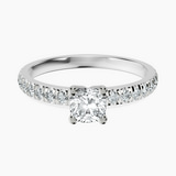 Platinum Venetia Half Eternity Lab Diamond Ring front image