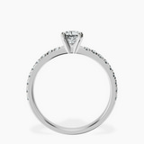 Platinum Venetia Half Eternity Lab Diamond Ring side right image one