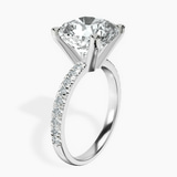 Platinum Venetia Half Eternity Lab Diamond Ring standing product image one