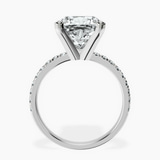 Platinum Venetia Half Eternity Lab Diamond Ring side right image one