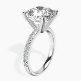 18kt White Gold Venetia Half Eternity Lab Diamond Ring standing product image one