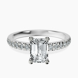 Platinum Venetia Half Eternity Lab Diamond Ring front image