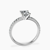 Platinum Venetia Half Eternity Lab Diamond Ring side right image one