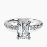 Platinum Venetia Half Eternity Lab Diamond Ring front image