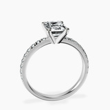 Platinum Venetia Half Eternity Lab Diamond Ring side right image one