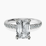 Platinum Venetia Half Eternity Lab Diamond Ring front image