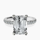 Platinum Venetia Half Eternity Lab Diamond Ring front image